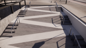 The staircase